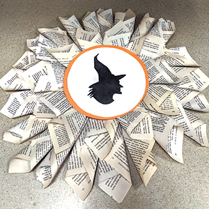 Image for event: Halloween Book Page Wreaths