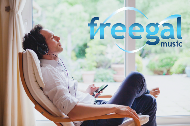 A Provo Library patron using Freegal Music on their mobile device